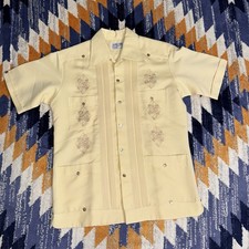 Camicia vintage guayabera con - vintage,