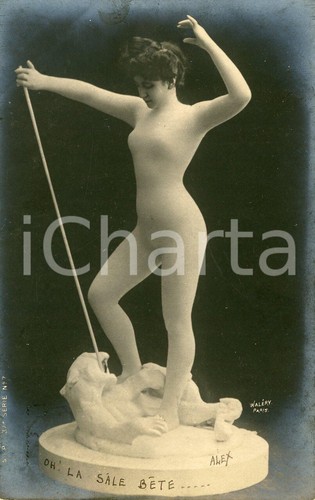 1901 vintage erotic nude - nude, woman
