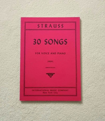 Strauss songs high - 30, voice