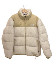 The North Face 1996 Sherpa High Pile Nuptse Puffer Jacket Gardenia bianco ghiaia 