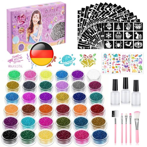 Set tatuaggi glitter - , bambini