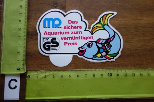 Vecchio adesivo acquario
