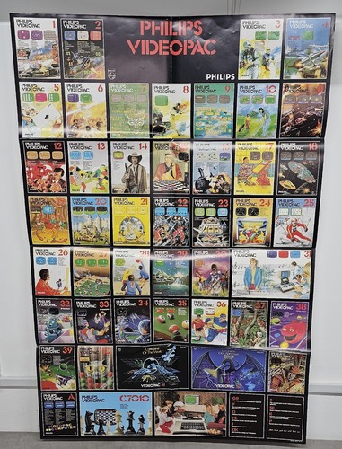 Philips videopac poster giochi - philips,