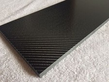 LASTRA di CARBONIO 27.5x7.7cm spessore 5mm