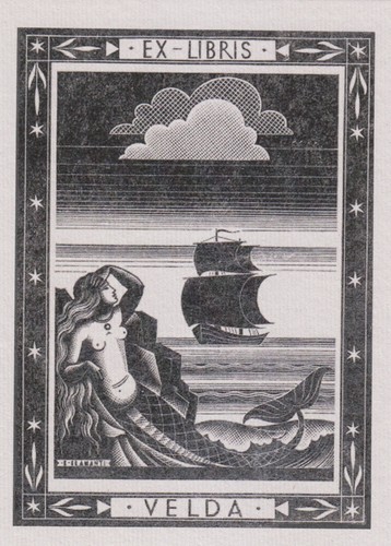 Libris bookplate velda - libris,
