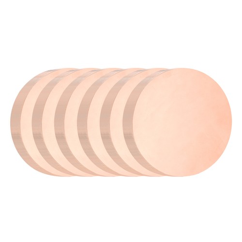 Pezzi piastra tonda - 6, rame