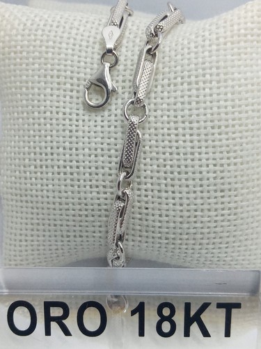 Bracciale oro bianco 750 18 - bracciale,