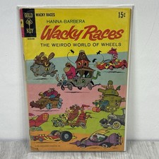 Wacky Races #1 (Gold Key 1969) FN- Hanna-Barbera Dick Weirdo World Of Wheels