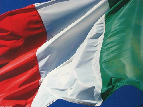 Bandiera italiana tricolore - bandiera,
