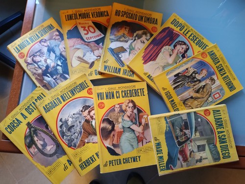 Gialli mondadori anni 50 - anni, '50