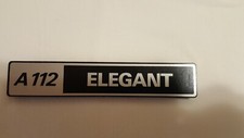 SCRITTA LOGO FREGIO POSTERIORE AUTOBIANCHI A112 ELEGANT