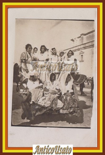 Foto cartolina costumi sardi - costumi,