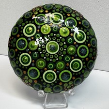 3" Oz smeraldo verde mandala -