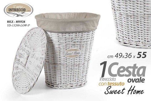 Cesta portabiancheria rattan - cesta,