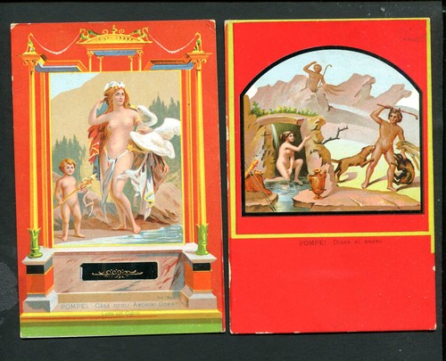 Due cartoline pompei - (b4333),