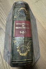 Mario Pagano Saggi Politici 1800 Tre Vol in uno. Opera Completa 