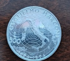 500 LIRE 1974 MARCONI ARGENTO