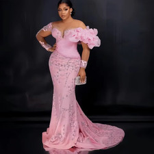 Abito da sera rosa sirena