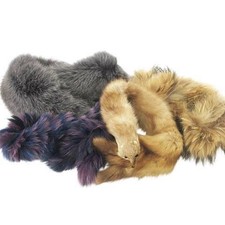 Puntale in pelliccia di volpe