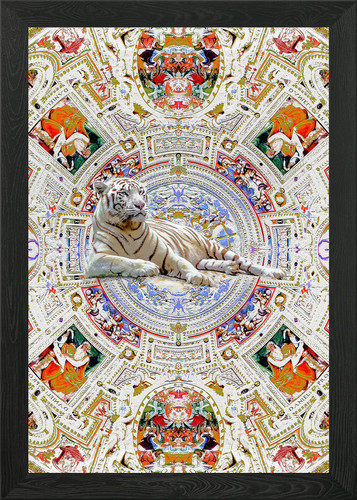 Quadro capriccio con - con, cornice