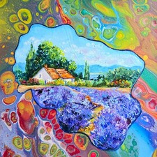 Armonia rurale paesaggio 29x29