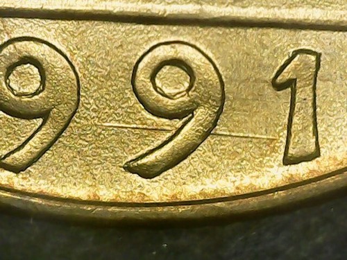 200 lire 1991 errore linea - 200,