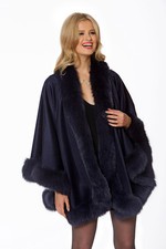 Mantello donna in cashmere con
