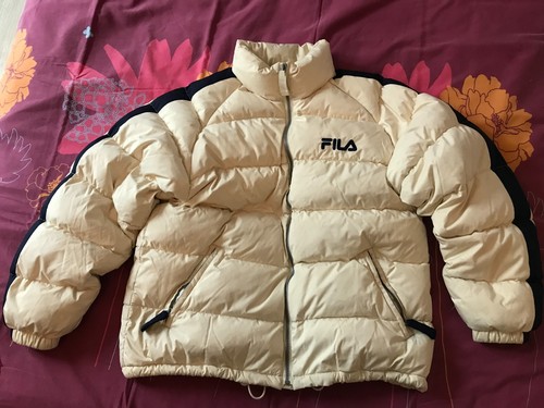 Doudoune fila taille beige - doudoune,