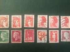 N.12Francobolli Rari Francesi