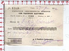 J7223 foglio 1912 - foglio, ricevuta