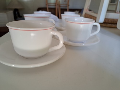 Tazze thè vintage bianco - vintage,