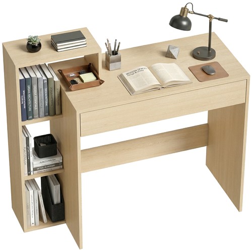 Homcom scrivania compatta - scrivania, pc