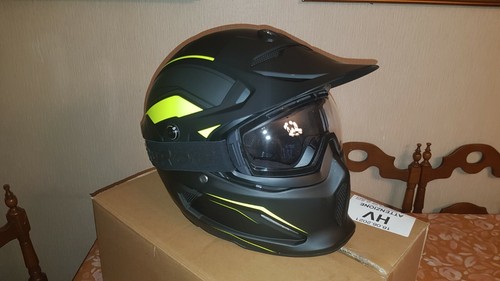Casco integrale moto fibra - moto, in