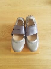 Tod‘s Ballerina 37 Silber Grau Tods Damenschuh Sommerschuh