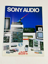 "Catalogo audio Sony vintage anni 80 Walkman Hi-Fi Stereo Cassette Deck brochure"