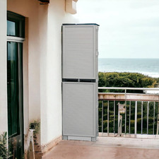 - Armadio Da Esterno Liegi, Mobile Outdoor, Armadio per Lavanderia Multiuso, 100