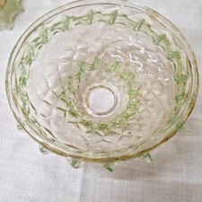 Lampadario vetro oro verde