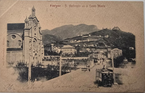 Cartolina 1900 varese - varese, s