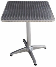 Tavolino in Alluminio Tavolo da bar Dimensioni 60x60xH70 cm DNL ALUSQUARE