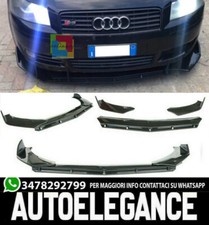 AUDI A3 8P STANDARD 04-08 SPLITTER PARAURTI ANTERIORE NERO LUCIDO LOOK rs - 3P -
