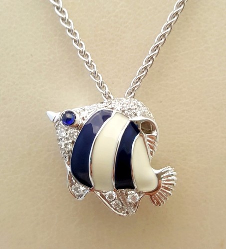 Collana spilla oro trend con - collana/spilla,