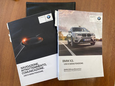 Brochure con manuale  Istruzioni macchina e navigatore  Italiano BMW serie  X3