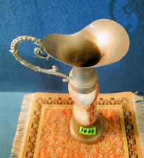 1087- VASO ANTICO IN ONICE E METALLO - ANFORA ARREDAMENTO DA COLLEZIONE