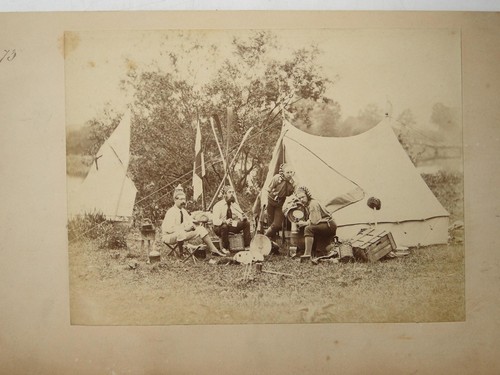 Boaters riverside camp - riverside,