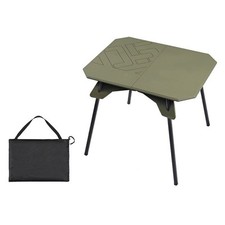 Tavolo Pieghevole Altezza Regolabile con Gambe Estraibili per Campeggio e Picnic