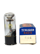 TUBO INDICATORE OCCHIO MAGICO TUNGSRAM EM4 TESTATO CON ROETEST V10 NOS QTY-1