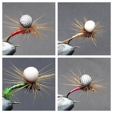 16 MOSCHE PARACADUTE PER PESCA