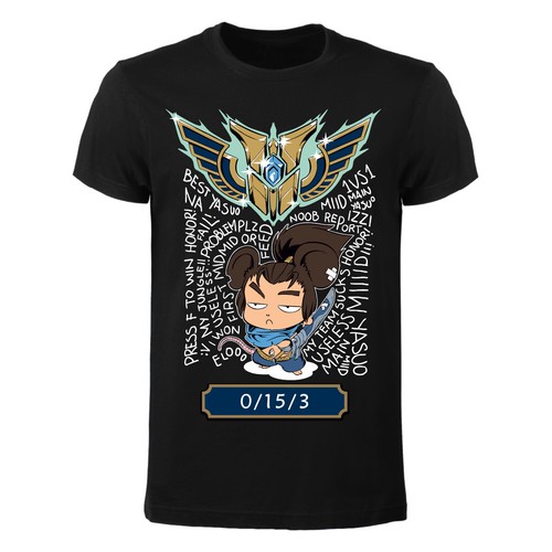 Shirt uomo yasuo lol - uomo,