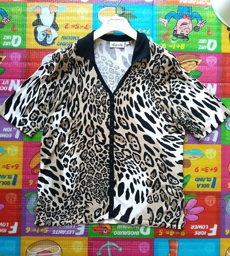 Cardigan maglia leopardato