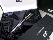 Penna a sfera Montblanc Meisterstuck Classique in acciaio al carbonio